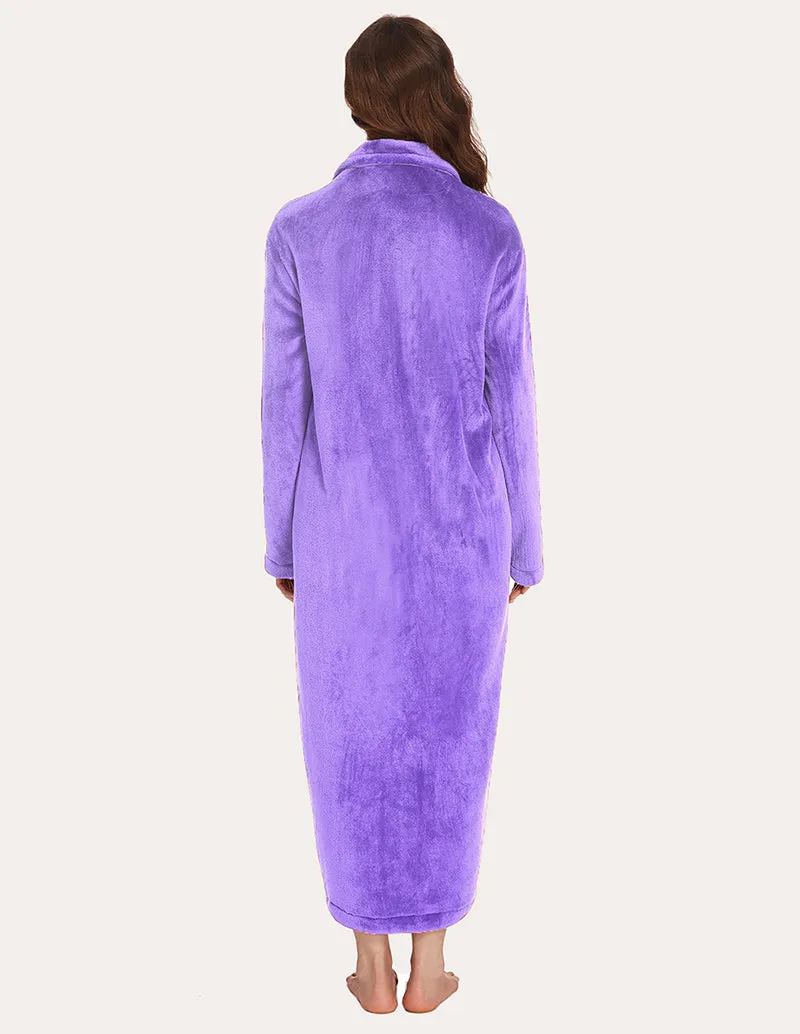 Ekouaer Long Warm Fleece Robe (US Only)